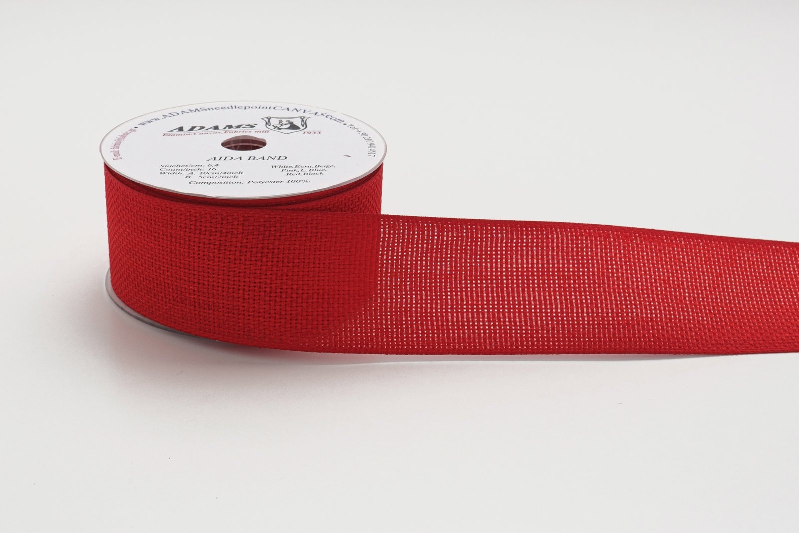 18FASKENxxxPOL(b)[EMBROIDERY BRAID 5cm. POLYESTER [RED]